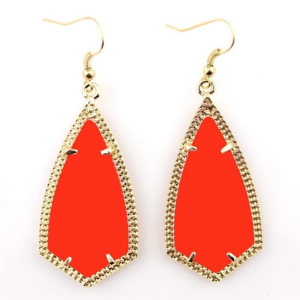 New Gorgeous 🥰 Orange Diamante Dangle Earring